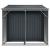 Șopron de grădină, antracit, 277x192,5x179 cm, oțel galvanizat GartenMobel Dekor