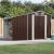 Șopron de grădină, maro, 277x192,5x179 cm, oțel zincat GartenMobel Dekor