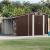 Șopron de grădină, maro, 277x365,5x179 cm, oțel zincat GartenMobel Dekor