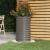 Jardinieră grădină gri 40x40x68 cm oțel galvanizat GartenMobel Dekor