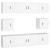 Set dulap TV, 8 piese, alb, lemn prelucrat GartenMobel Dekor