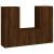 Set dulap TV, 3 piese, stejar maro, lemn prelucrat GartenMobel Dekor