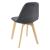 Set 2 scaune dining Kopparberg gri închis, tapițate, en.casa