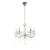 Candelabru Weimar alb cu cristale decorative, 5x E14, 35x145 cm