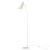 Lampadar Norwich alb reglabil din metal, design modern, 160 cm