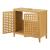 Dulap baie sub lavoar Ingmarso din bambus, 67x60x30 cm