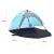Cort de plajă pop-up Mullsjö 215x135x140 cm, albastru/gri