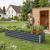 Pflanzbeet Nijmegen 240x47x44cm 3 Mittelstreben Stahl [en.casa]