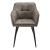 Scaun dining Birmingham taupe cu brațe, tapițat, stil modern