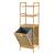 Raft pentru rufe din bambus Tidaholm cu coș detașabil, 118x39,5x30,5 cm