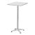 Masă bar și bistro reglabilă pătrată Järpen, argintie, 60 x 60 cm
