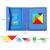Leziter jucărie magnetică din lemn Tangram educativă