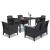 Set mobilier de grădină Leziter Venus IV, 6 locuri, grafit