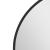 Oglindă de perete Corato 40x80 cm, negru, formă eliptică