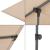 Umbrelă de balcon rotativă 360° Carsoli 180x130 cm, bej, UV 50+