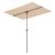 Umbrelă de balcon rotativă 360° Carsoli 180x130 cm, bej, UV 50+