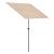 Umbrelă de balcon rotativă 360° Carsoli 180x130 cm, bej, UV 50+