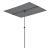 Umbrelă balcon și terasă Carsoli 180x130 cm gri, rotire 360°