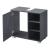 Dulap baie sub lavoar Narvik 56x60x31 cm, gri închis, en.casa