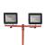 Stand cu 2 proiectoare LED Redback 40V, 2x20W, trepied reglabil, solo