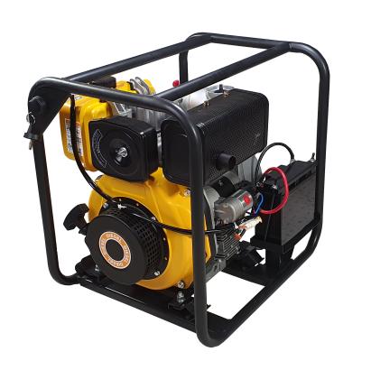 Motopompa diesel ProGARDEN PD30E 3"/75 mm pentru apa curata, pornire electrica