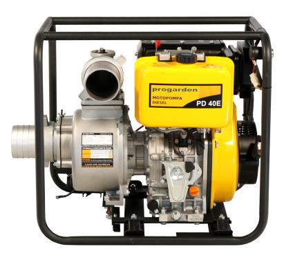 Motopompa diesel ProGARDEN PD40E 4”/100 mm pentru apa curata, pornire electrica