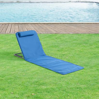 Strandmatte Donostia 2er Set 143x48cm Blau [en.casa]