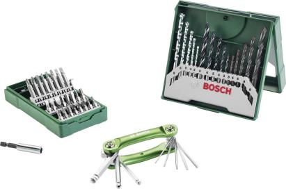 Set Bosch cu 15 burghie, 25 biti si unealta Hex pentru bricolaj