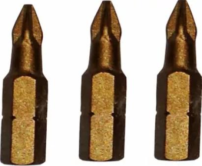 Set 3 biti Bosch PH1, 25 mm, cu prindere hexagonala 1/4 pentru insurubare