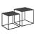 Beistelltisch Morsum 2er Set Industriedesign Schwarz [en.casa]