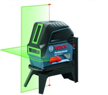 Nivela laser Bosch GCL 2-15G cu linii verzi si suport RM1, 15 m