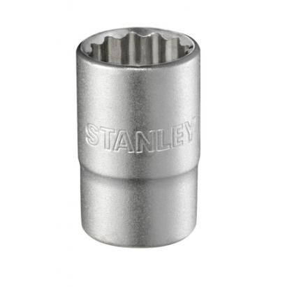 Tubulara scurta Stanley 1/2 inch, 19 mm, 12 puncte, bihexagon
