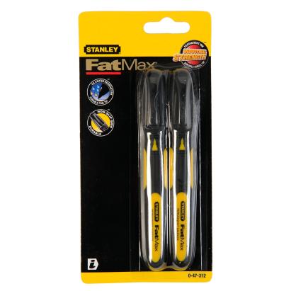 Set 2 markere permanente Stanley FATMAX negre cu varf subtire