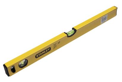 Nivela clasică Stanley 80 cm cu fiolă centrală încastrată și capace moi