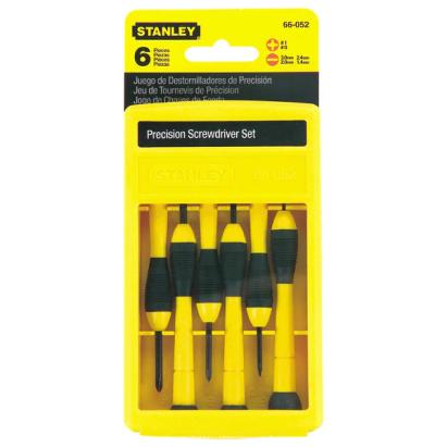 Set 6 șurubelnițe de precizie Stanley FATMAX cu mâner bimaterial