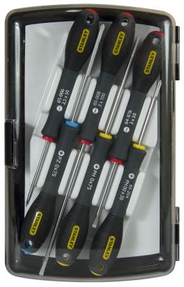 Set 6 surubelnite de precizie Stanley FATMAX cu cutie de transport