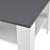 Masă de cafea Aachen 60x60x40 cm cu poliță, alb și gri închis