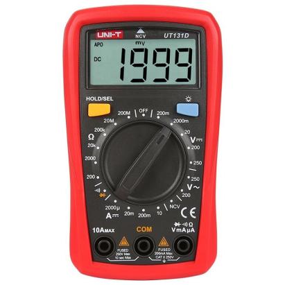 Multimetru digital UNI-T UT131D cu detectare tensiune NCV și LCD