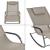 Sonnenliege Caracena 2er Set 147x63x89cm Schaukelliege Beige en.casa
