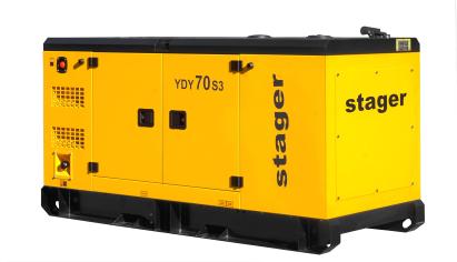 Generator diesel trifazat insonorizat Stager YDY70S3, 70 kVA, 1500 rpm