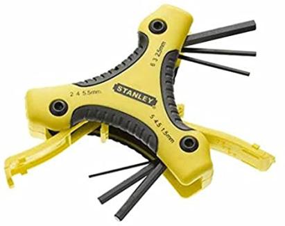 Set pliabil 9 chei imbus Stanley 0-95-935, 1.5-6 mm, compact