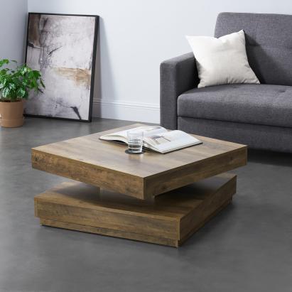Couchtisch Florenz 76x76x38 cm Holzoptik [en.casa]