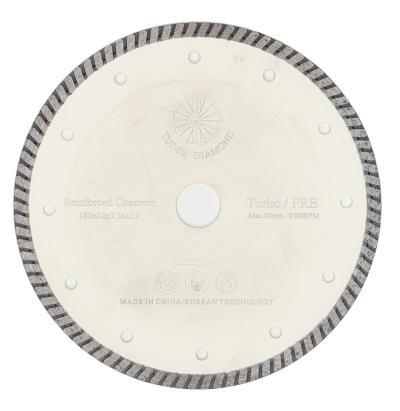 Disc diamantat premium pentru beton armat 180x22,2 mm, segment turbo