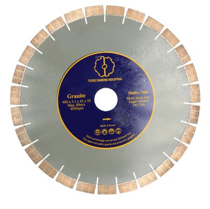 Disc diamantat pentru debitare granit TU-DEE, 400x50x12x3,1 mm, standard