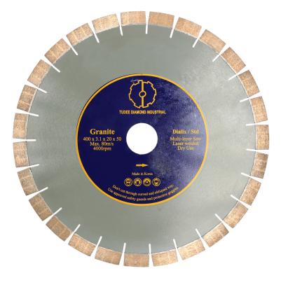Disc diamantat pentru debitare granit TU-DEE 400x50x20x3,1 mm, standard