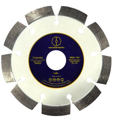 Disc diamantat pentru beton si beton armat 125 mm, standard, Tudee
