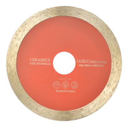 Disc diamantat pentru ceramică, segment continuu, 115 x 22,23 x 10 mm