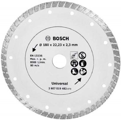Disc diamantat turbo Bosch 180 mm pentru beton, cărămidă și piatră