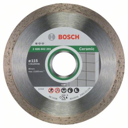 Disc diamantat Bosch Standard for Ceramic, 115 x 22,23 mm