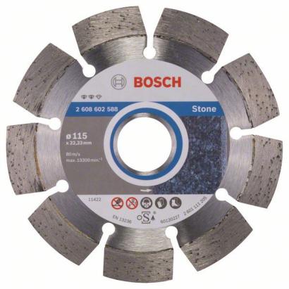 Disc diamantat Bosch Expert for Stone 115 mm pentru taiere piatra